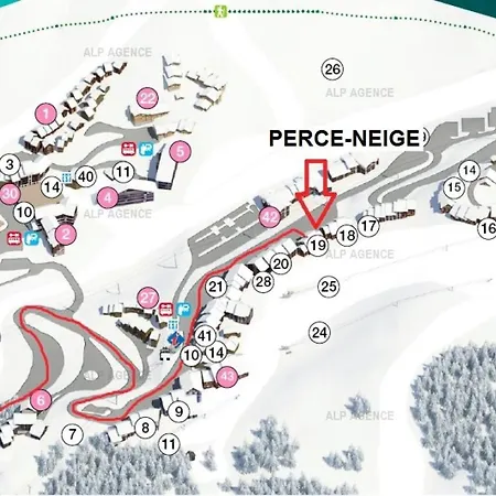 Le Perce Neige - Triplex 5 Pieces 8/10 Pers - Le Perce Neige -024pn- Wifi- Direct Sur Pistes Mae-1914 Апартаменты Ла-Плань